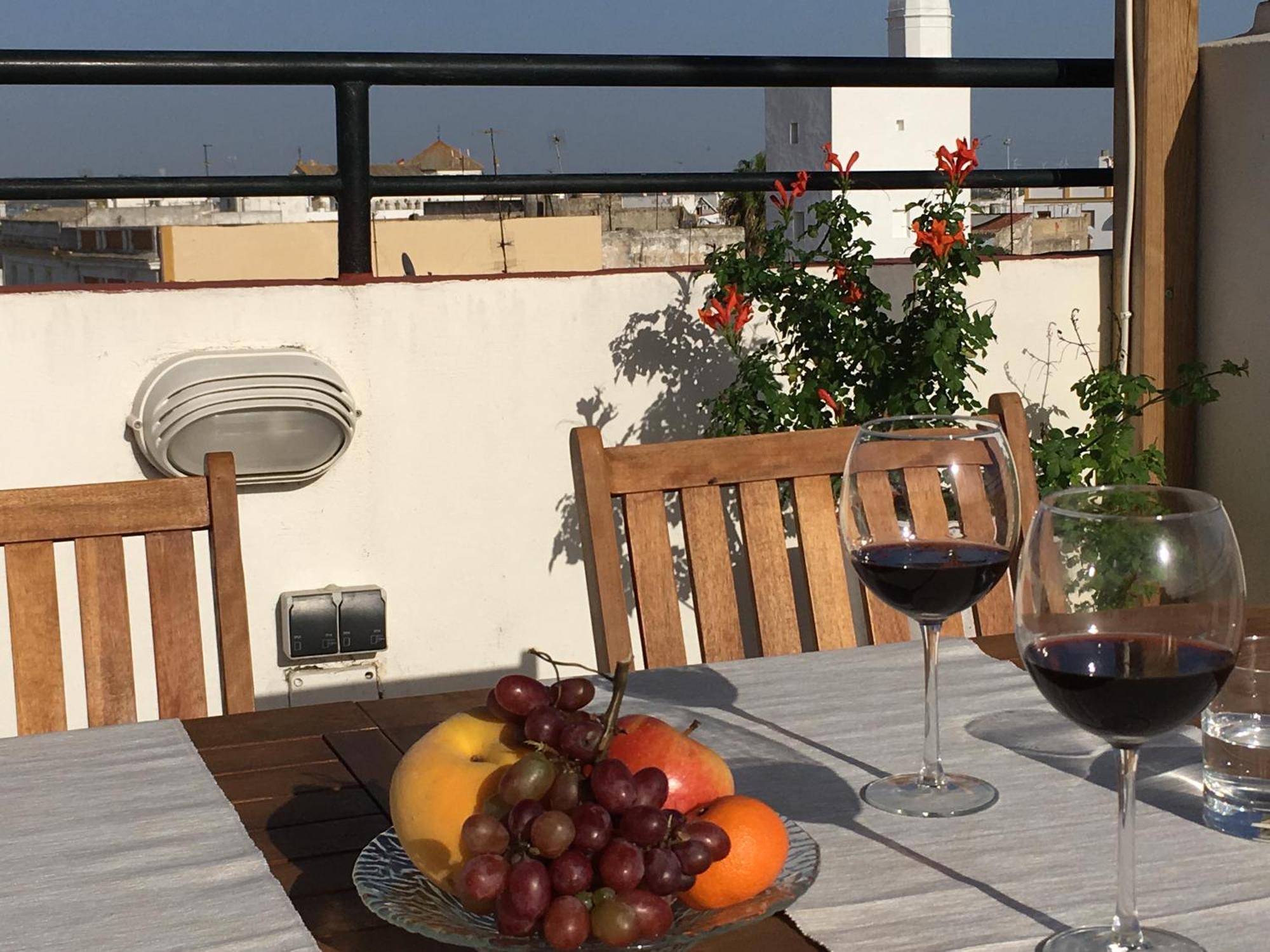 Atico Con Terraza Privada En Casa Palacio Del Centro Historico Apartment El Puerto de Santa Maria Exterior photo